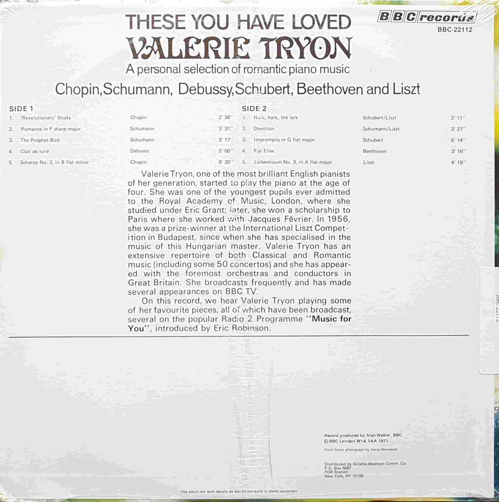 Back cover of BBC - 22112